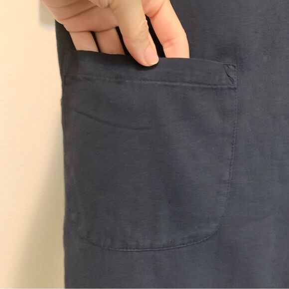 Color Me Cotton navy blue cotton tunic top dress size medium - Picture 5 of 6